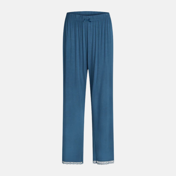 Jasmin Bambus Nacht Hose - staubig blau