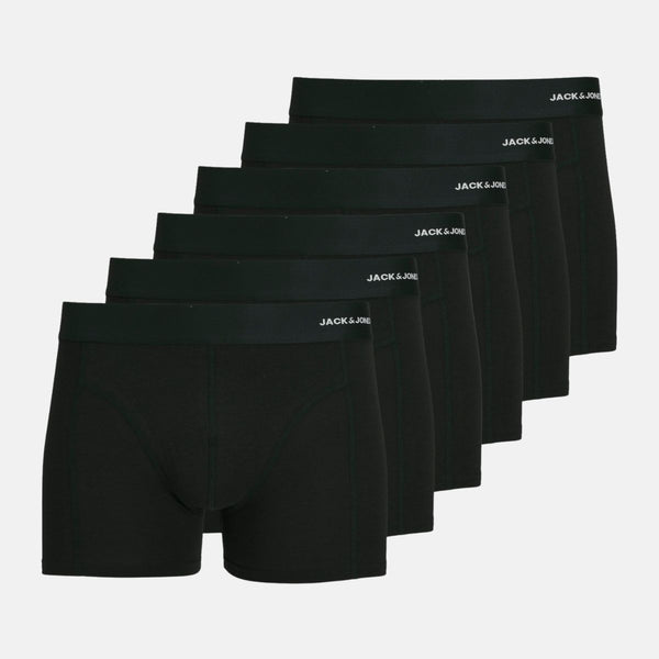 6 pak Sort bambus underbukser fra Jack & Jones