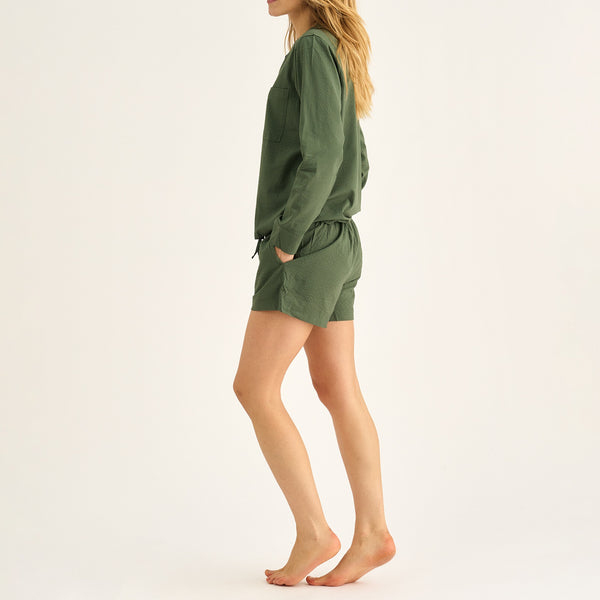 Grüne Bambusshorts