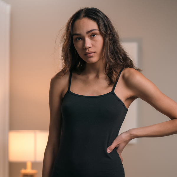 Schwarzer Bambus Petticoat