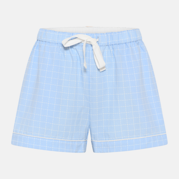 Katrina Bambus-Nachtshorts - hellblau