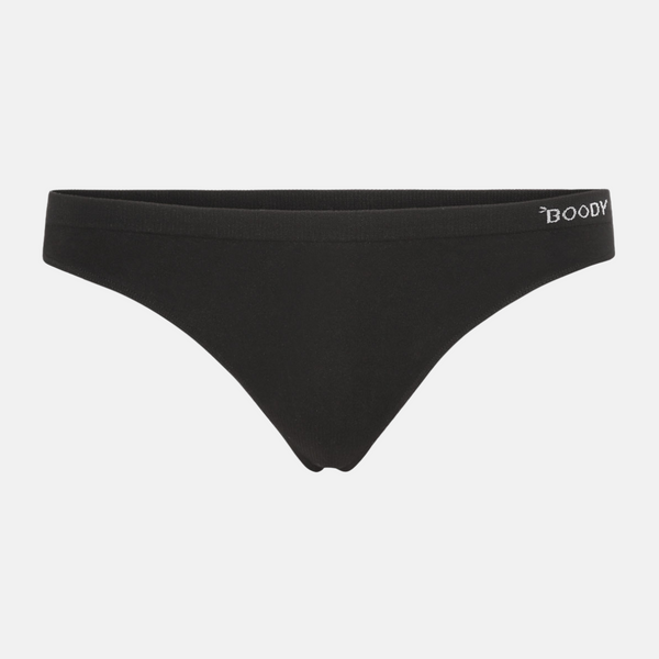 Schwarzes Bambus-Tanga-Höschen