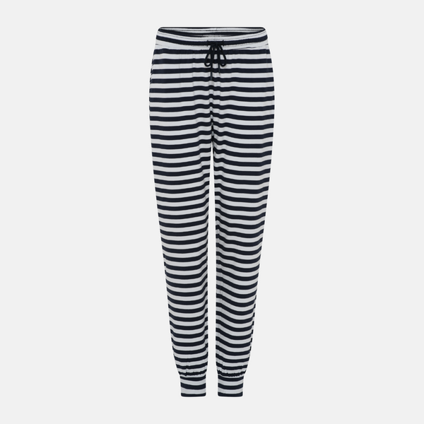 Betty bamboo night trousers - schwarz/weiß gestreift