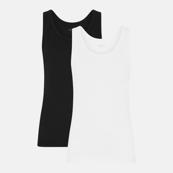 Bambus-Tank-Top im 2er-Pack - Schwarz & Weiß