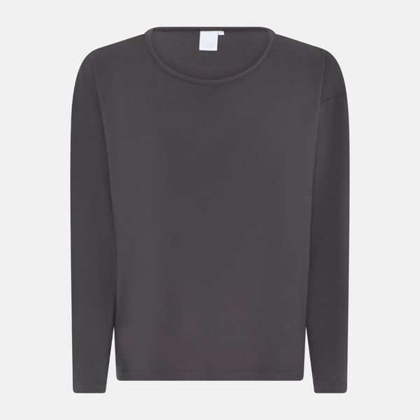 Britt Langarm-T-Shirt aus Bambus - Pavement