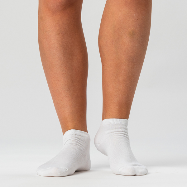 5 Paar weiße Bambus-Socken
