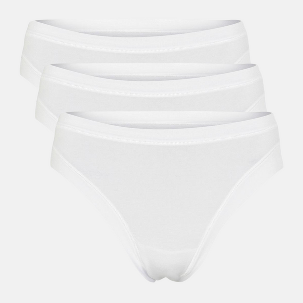 3er-Pack weiße Bambus-Tai-Höschen