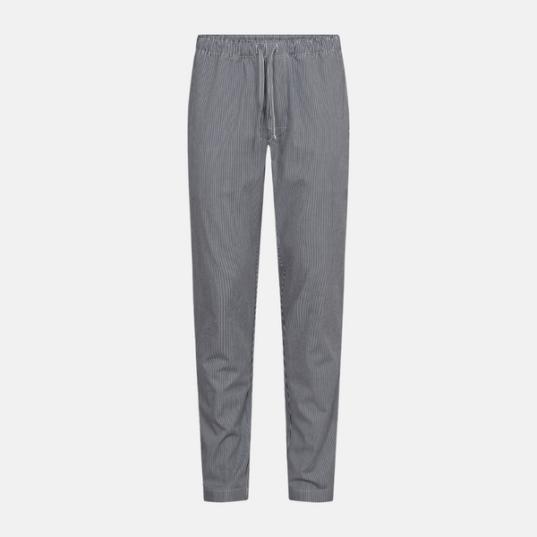 Marineblau gestreifte Bambus-Nachthose
