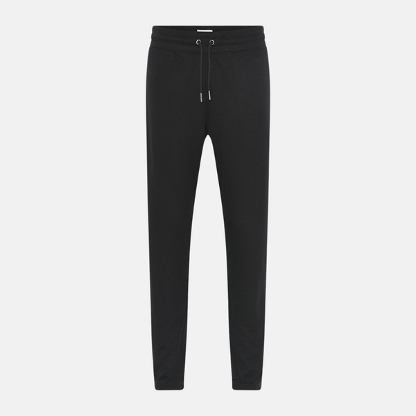 Schwarze Bambus-Sweatpants mit Abzeichen