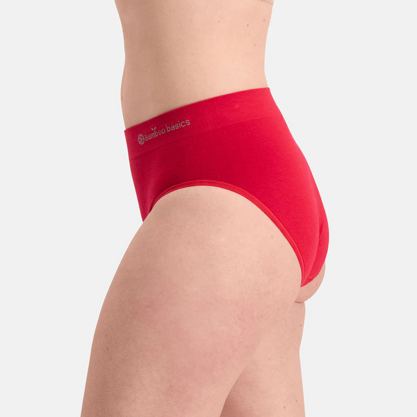 Belle bamboo maxi briefs - rot 3er Pack