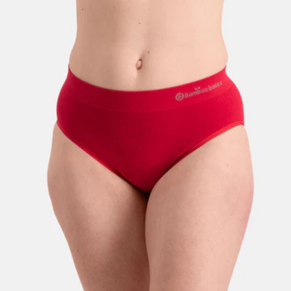 Belle bamboo maxi briefs - rot 3er Pack