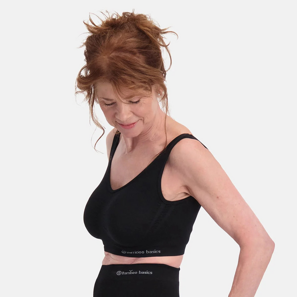 Nova Bambus-BH ohne Polsterung - schwarz 2er Pack