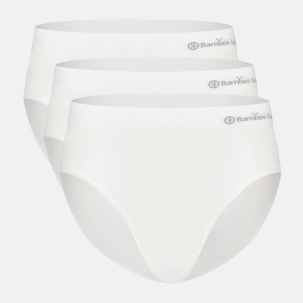 Belle bamboo maxi briefs - weiß 3er Pack