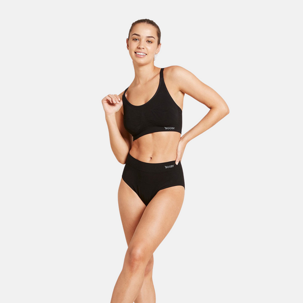 Bambus-BH für große Oberweite - schwarz