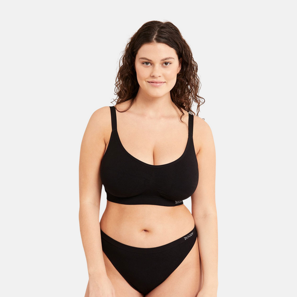 Bambus-BH für große Oberweite - schwarz