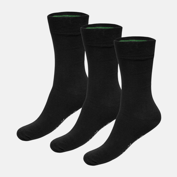 Beau Bambus Socken - schwarz 3er Pack
