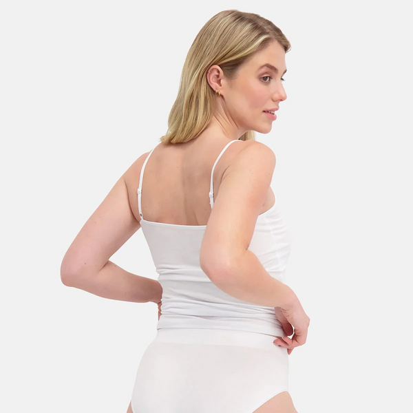 Vera Bambus Tank Top - weiß 2er Pack