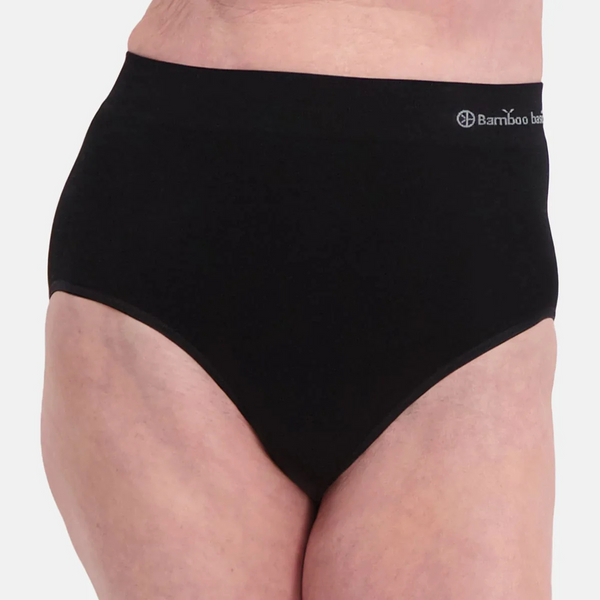 Amy bamboo extra high maxi briefs - schwarz 2er Pack