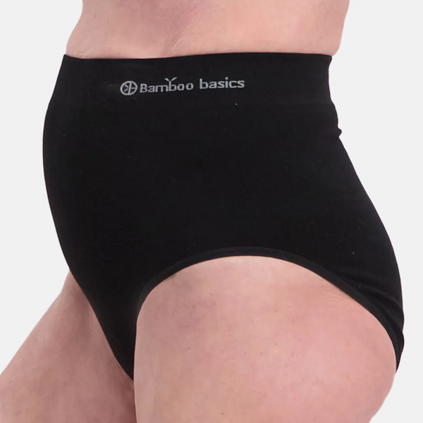 Amy bamboo extra high maxi briefs - schwarz 2er Pack