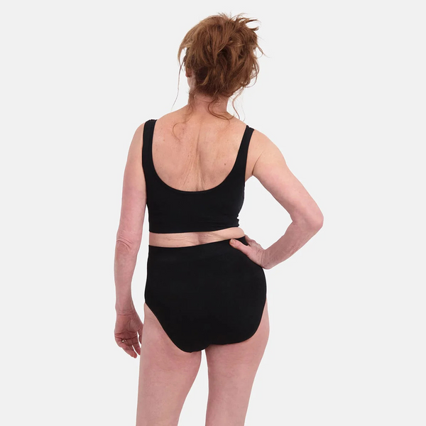 Amy bamboo extra high maxi briefs - schwarz 2er Pack