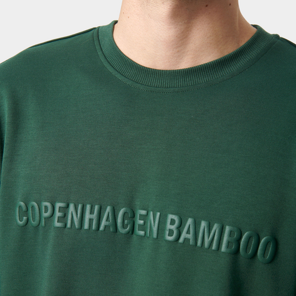 Grünes Bambus-Joggingset mit Logo