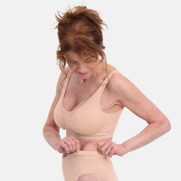 Fleur Bambus gepolsterter BH ohne Bügel - rose nude