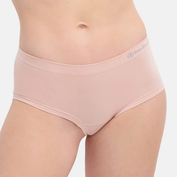 Sophie Bambus-Hüfthose mit schmalem Gummibund - rose nude 2er Pack