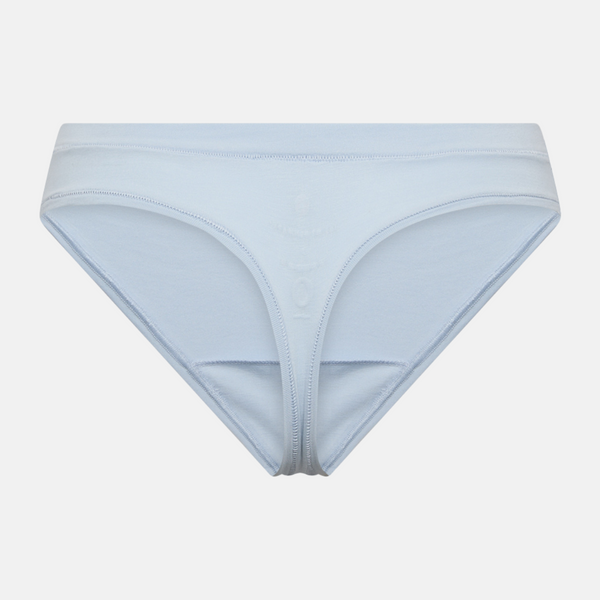 Hellblauer Bambus-G-String-Slip