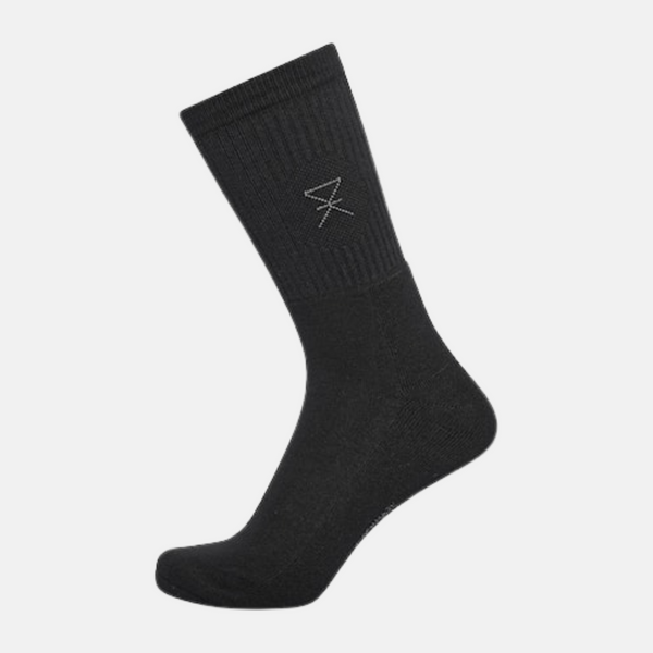 2 Paar Tennissocken aus Bambus In schwarz