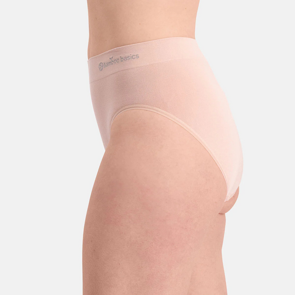 Belle Bambus-Maxislip mit schmalem Gummibund - rose nude 3er-Pack