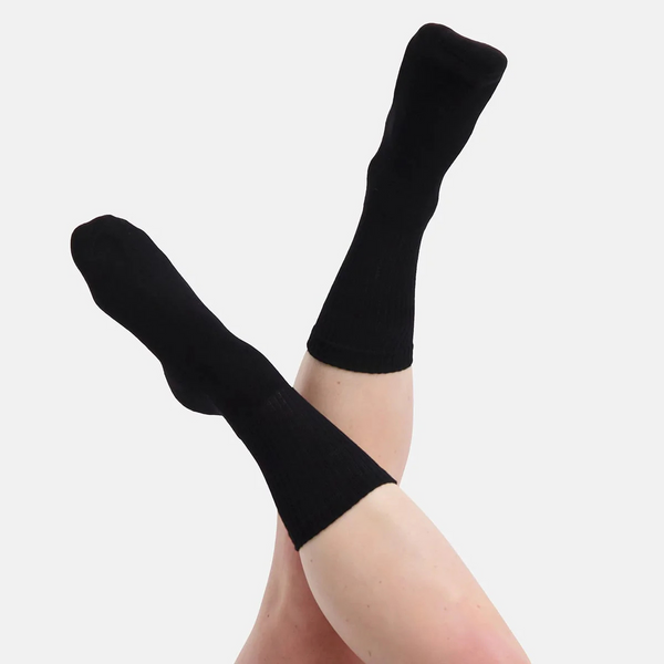 Senna gepolsterte Tennissocken aus Bambus - schwarz 2er Pack