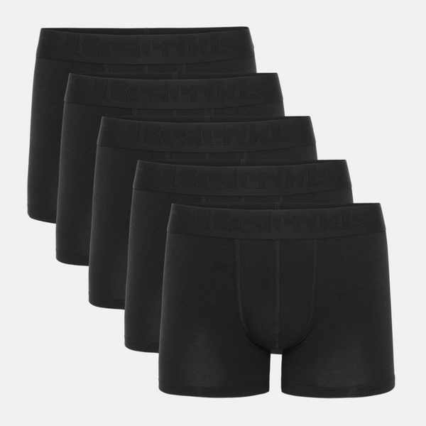 5 Paar Unterhosen aus Bambus In schwarz