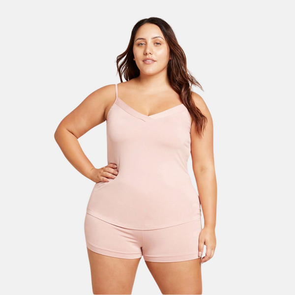 Rosa Bambus-Nachthemd