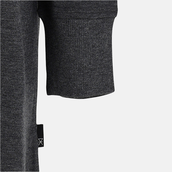 Dunkelgraues Kapuzenkleid aus Bambus