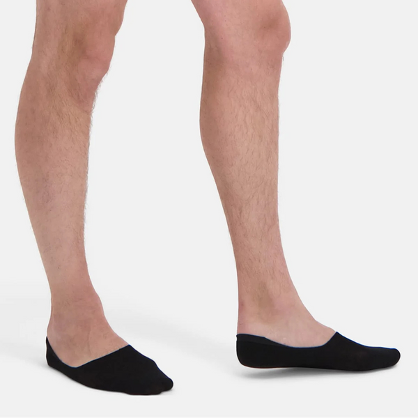 3er-Pack Schwarze Bambus-Füßlinge