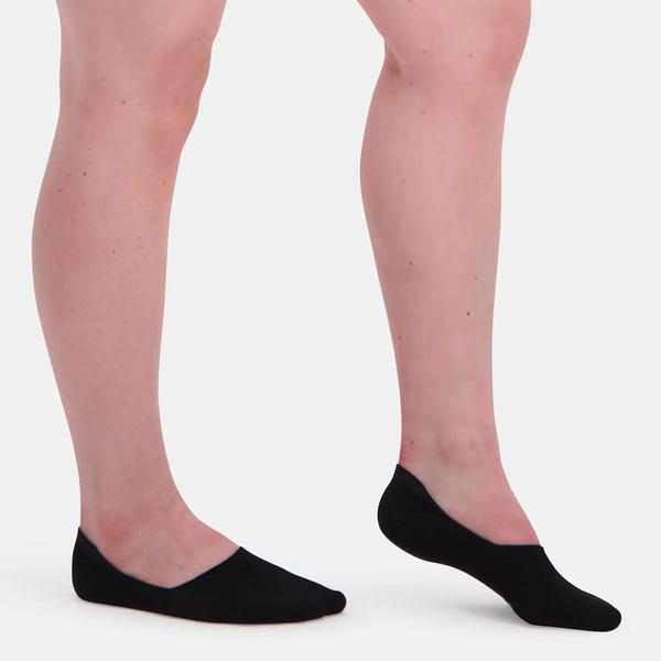 3er-Pack Schwarze Bambus-Füßlinge