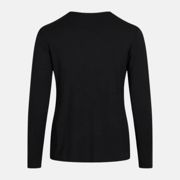 Jordan Bambus Langarm-Nachthemd - schwarz