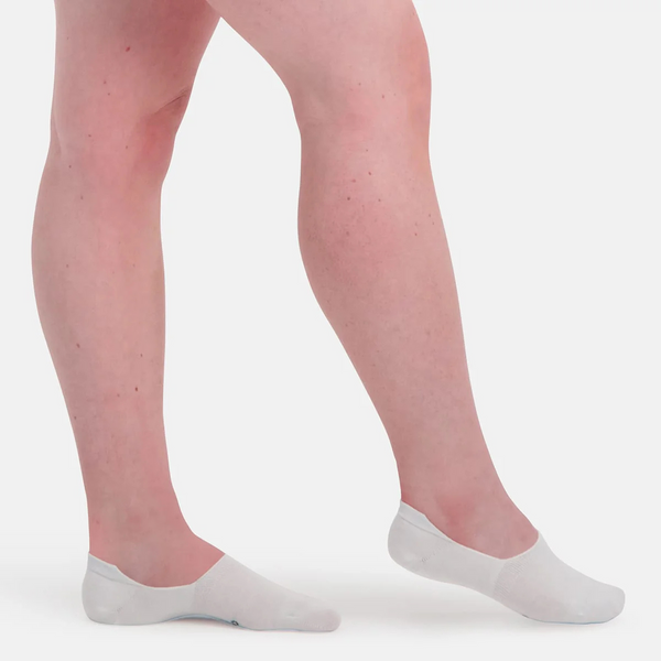 3er Pack Weiße Bambus-Füßlinge