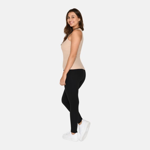 2er-Pack Bambus-Tank-Top in Rippe - Weiß-nackt