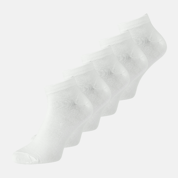 JACBASIC Bambus Söckchen weiß 5er Pack
