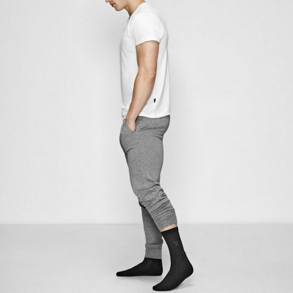 2 Paar Tennissocken aus Bambus In schwarz