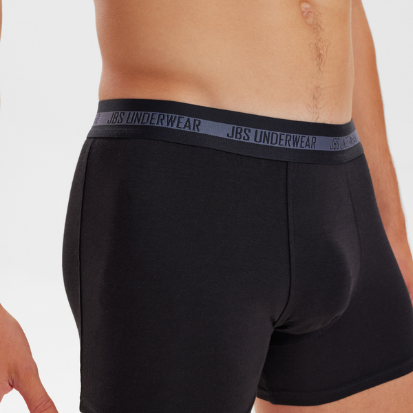 6 Paar schwarze Unterhosen aus Bambus