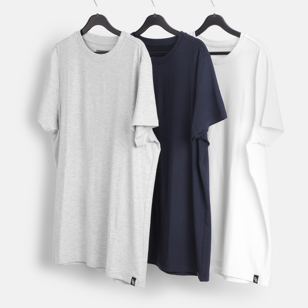 Lila Taube Kurzarm-Bambus-T-Shirt