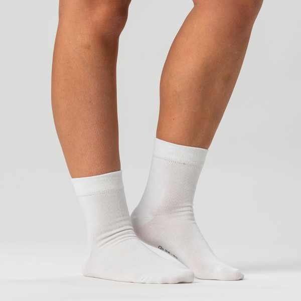 10 Paar Bambussocken niedrig geschnitten weiß/mauve mix