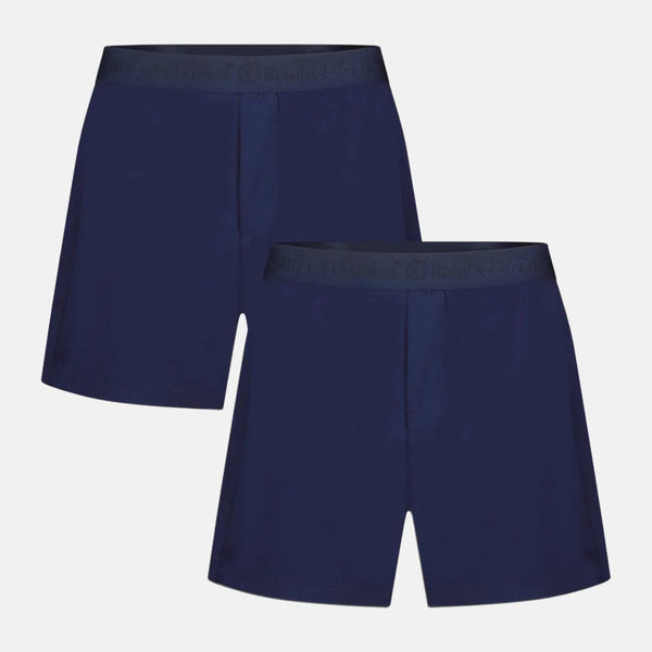 2 pak Blå bambus Boxershorts fra Bamboo Basics