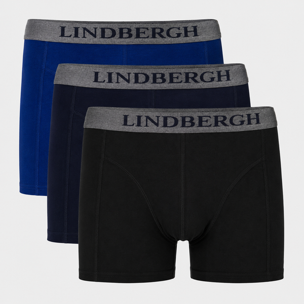 3er Pack Bambus-Unterhosen in schwarz/navy/blau