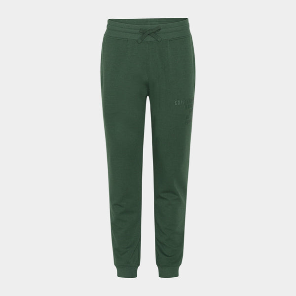 Grüne Bambus-Sweatpants mit Logo