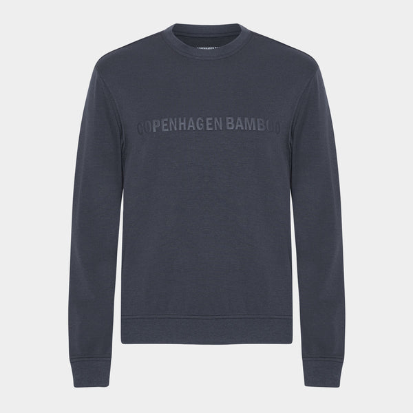 Dunkelgrauer Bambus-Jogginganzug mit Logo