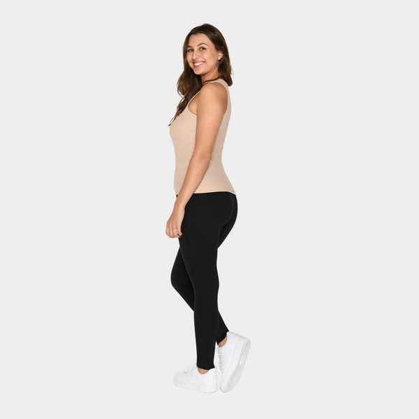 Nacktes Bambus-Ripp-Tank-Top