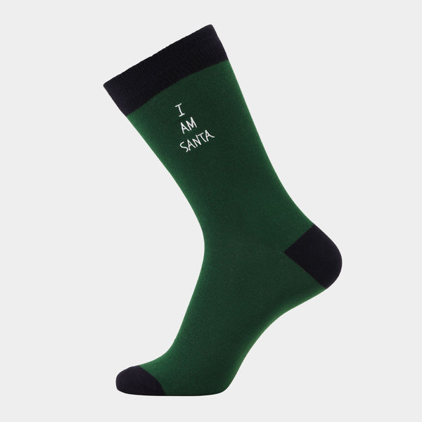 5 Paar Socken aus Bambus - Weihnachtsstickerei